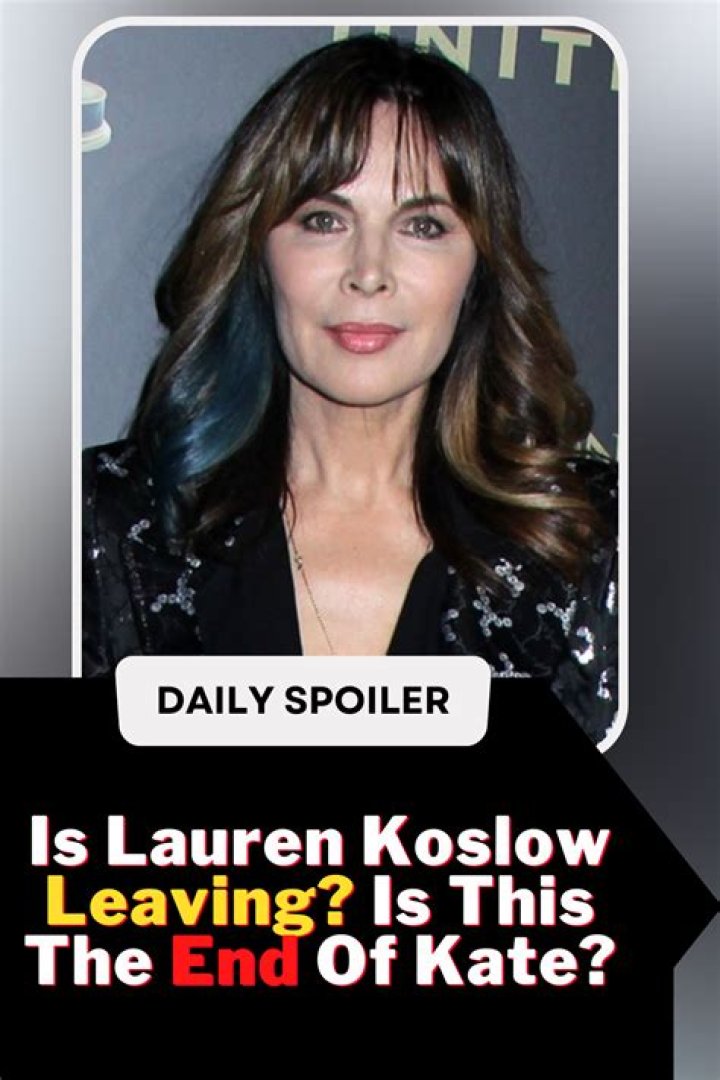 Fans Are Worried Lauren Koslow Is Leaving Days Of Our Lives After Her Character Caught A Deadly Virus on The Show